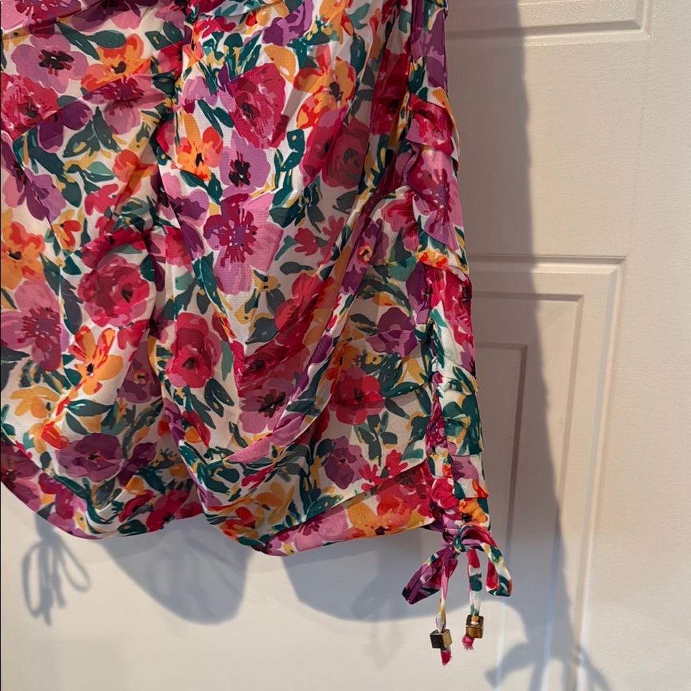Floral Puff Sleeve Dress - Picture 4 of 4